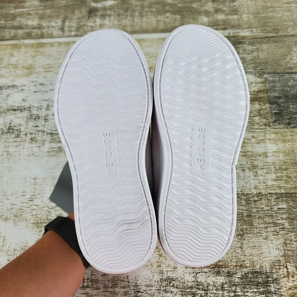 Hey Dude Karina Stardust Kids Loafer Shoes Sz 13 C13 White Round Toe Comfort